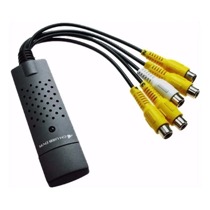 Placa De Captura 4 Canais Usb 2.0 Dvr Sistema De Segurança