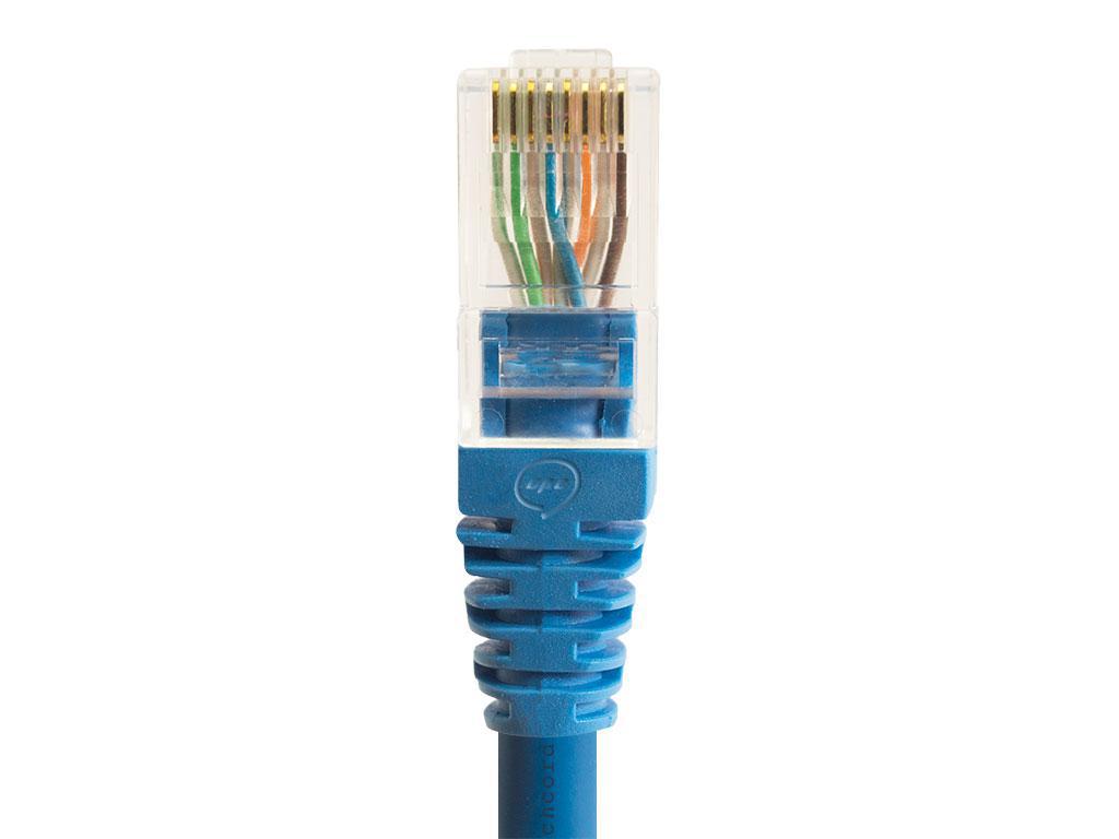 Cabo Rede Cat5E Azul 30 Cm Internet Net Lan Utp Montado