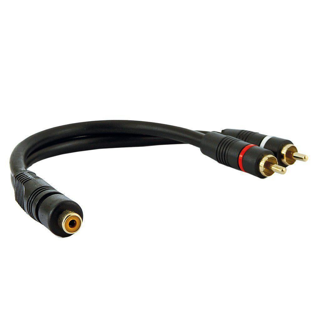 Cabo Em Y 1 Rca Femea Para 2 Rca Macho Xtrad Xtrad Xt2068