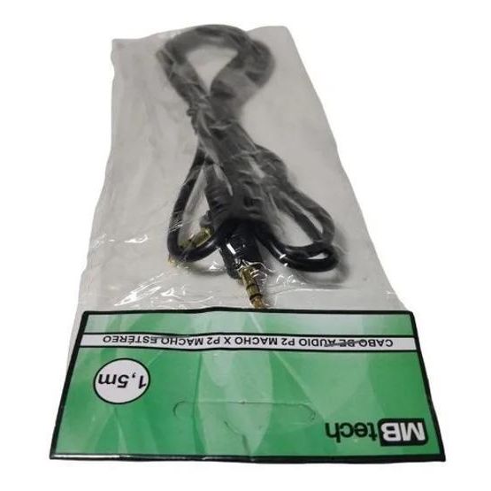Cabo P2 Macho P2 Macho Estéreo Auxiliar Tv Home 1,5M