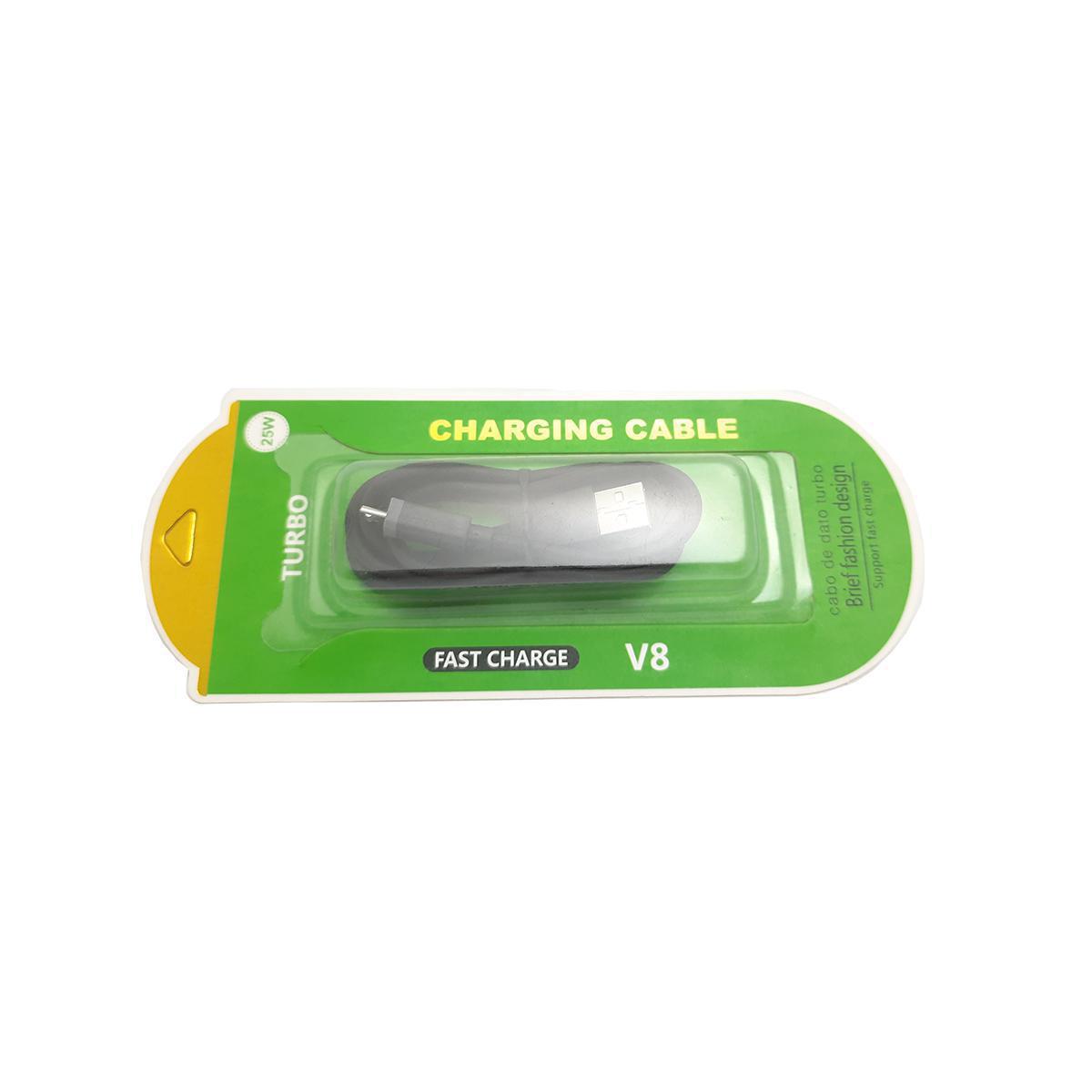 Cabo Usb Turbo 25W V8 - Micro Usb De 1 Metro