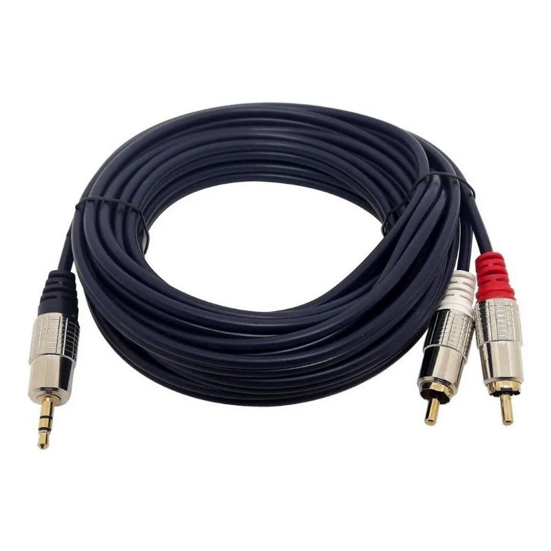 Cabo P2 P/ Rca 5 Mt + Cabo P3 (m) P/ 2 P2 F Mic E Fone