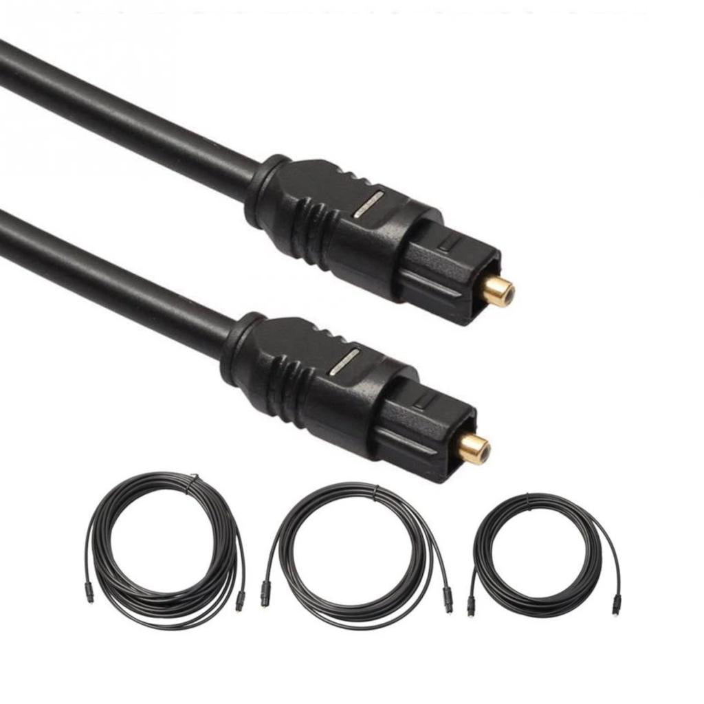 Cabo Digital Óptico Toslink HiFi 5m para Áudio Digital
