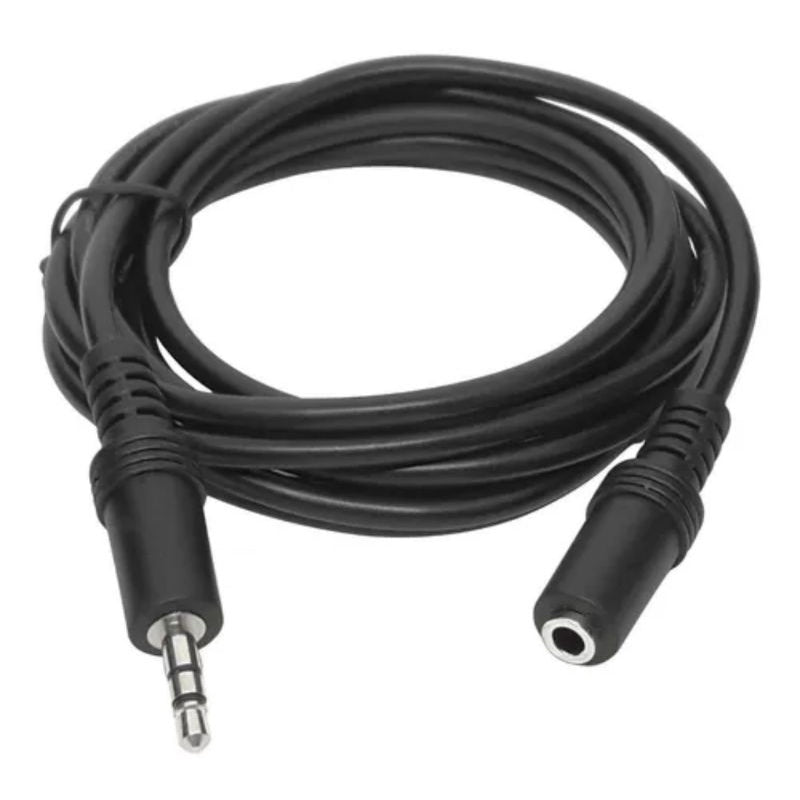 Cabo Extensor P2 Fone Áudio 3.5mm Estéreo 5 Mts Resistente