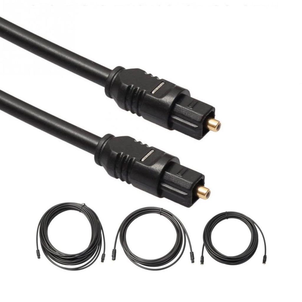 Cabo Digital Óptico Toslink HiFi 5m para Áudio Digital