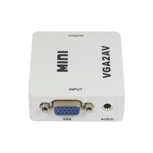 Adaptador Conversor Vga Para Av Rca C/ Áudio P2 Barato