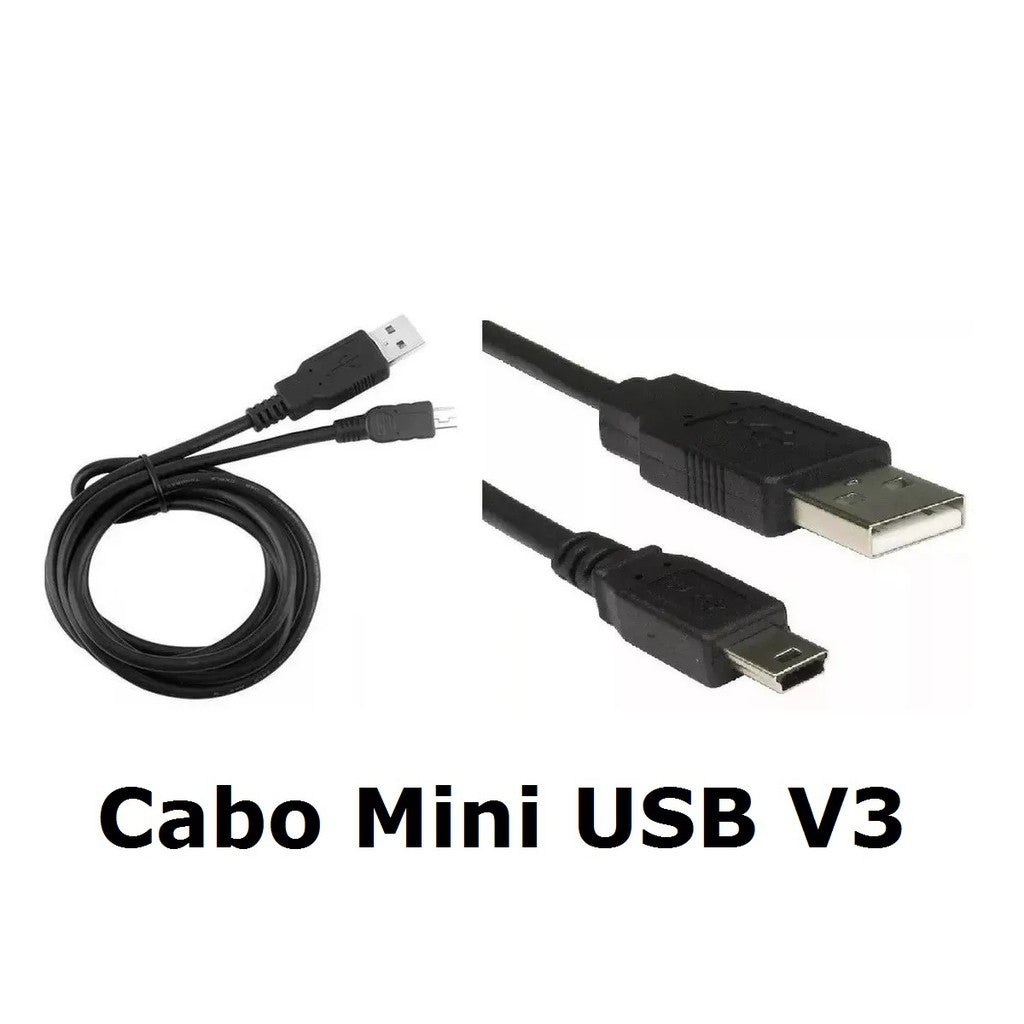 Cabo Mini Usb V3 5 Pinos Dados + Carga 1.2M Universal