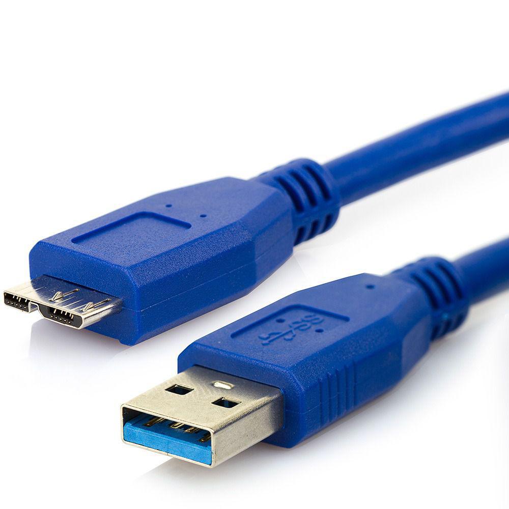Cabo Micro Usb 3.0 5Gbps Para Hd Externo 1 Metro