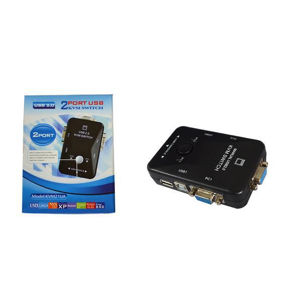 Switch Com USB 2.0 2 Saidas VGA KVM21UA HUB0019