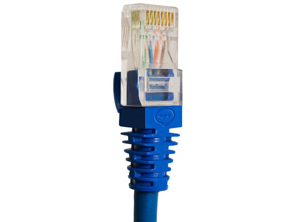 Cabo Rede Cat5E Azul 30 Cm Internet Net Lan Utp Montado