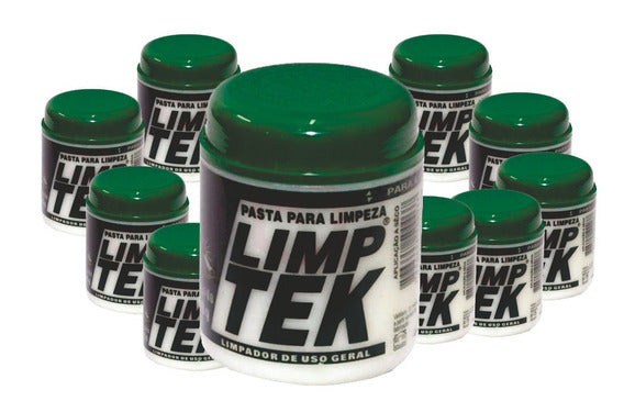 10 Pasta De Limpeza Lavagem A Seco Limptek Limp Tek 500G