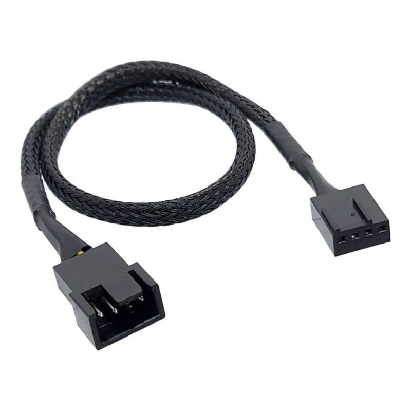 Cabo Extensor Pwm 4 Ou 3 Pinos P/ Fans 30cm Malha - Akasa