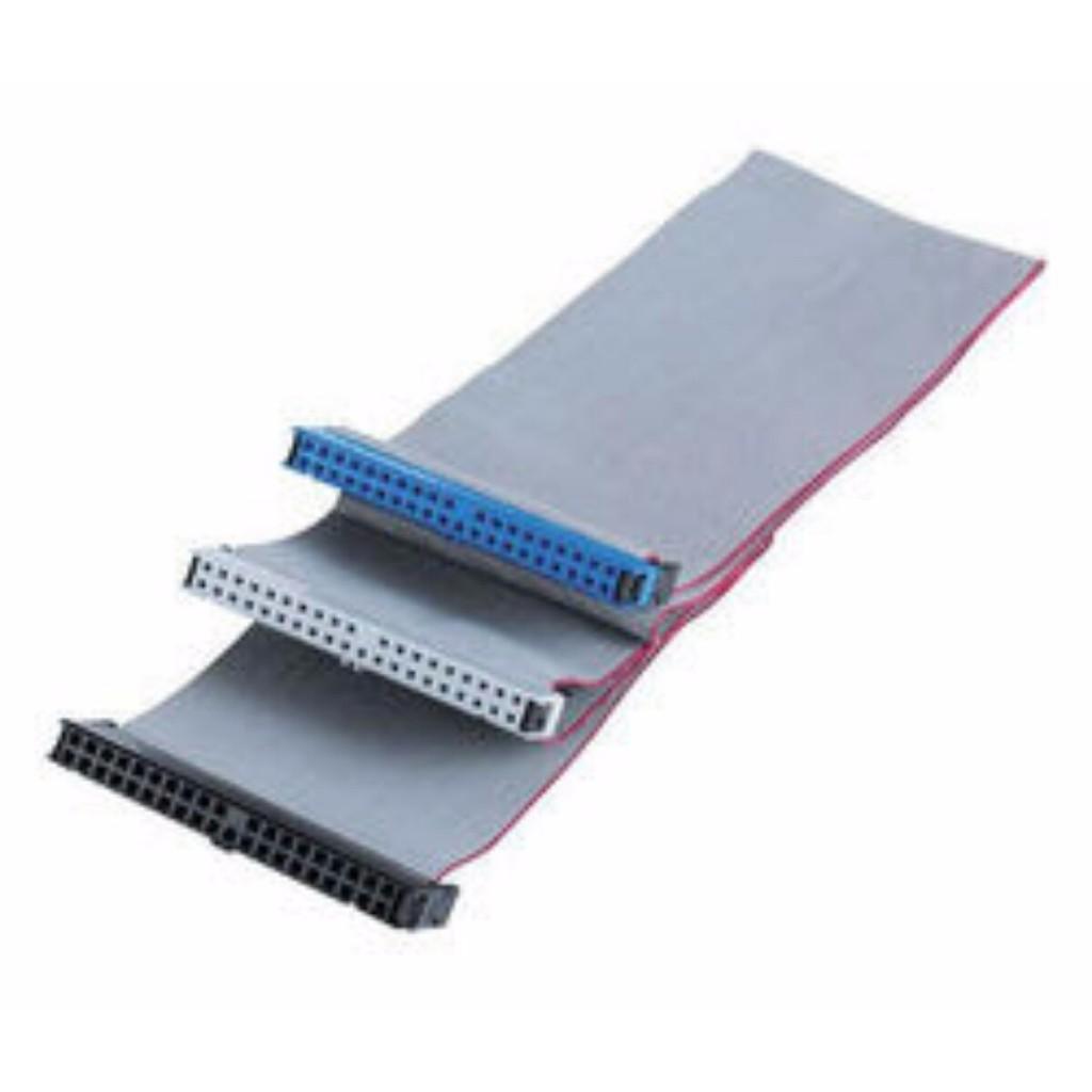 Cabo Flat Ide 80 Vias 35Cm Para Hd Gravador Cd Dvd 3 Pontas