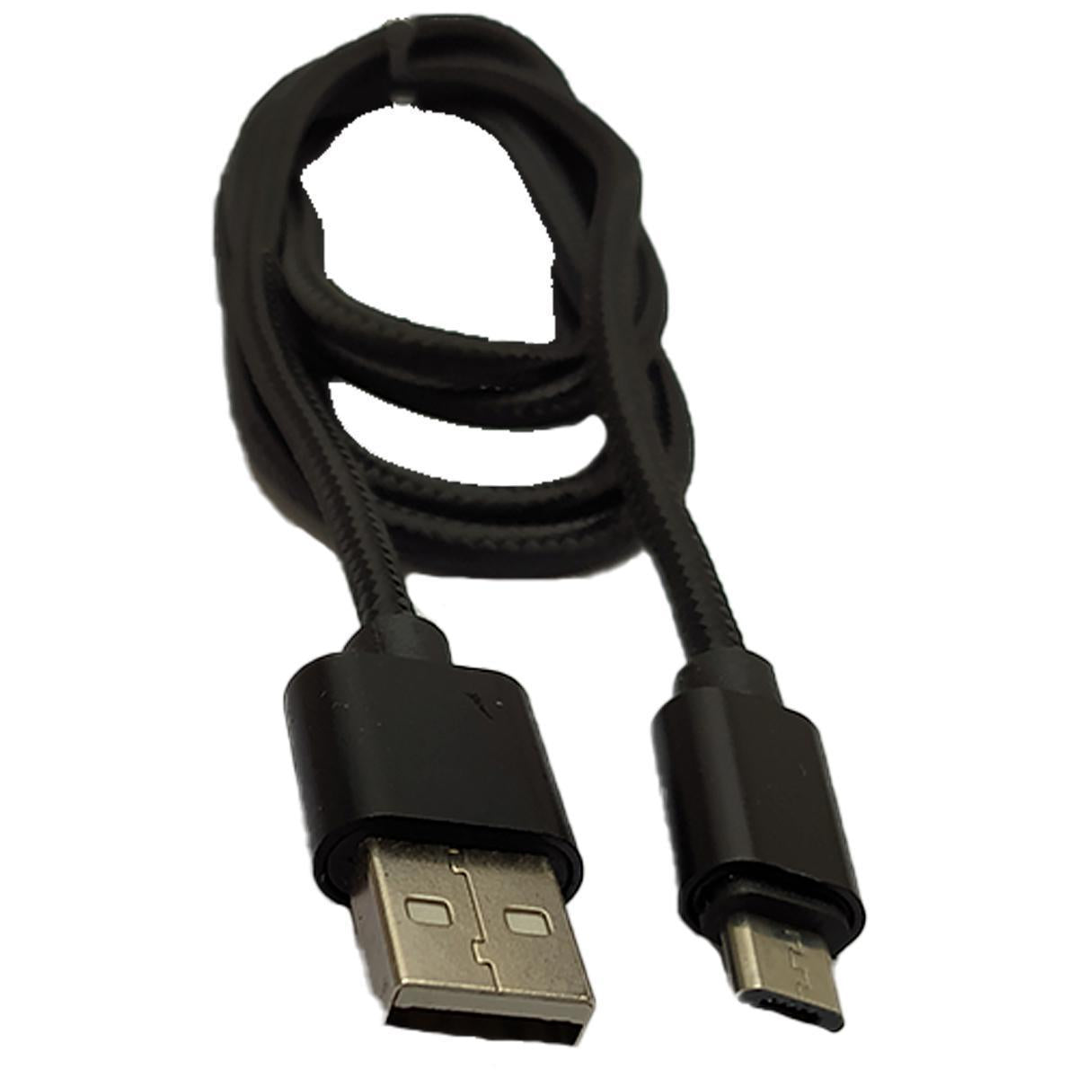 Cabo Micro Usb x Usb 2.0 1 Metro Nylon Preto