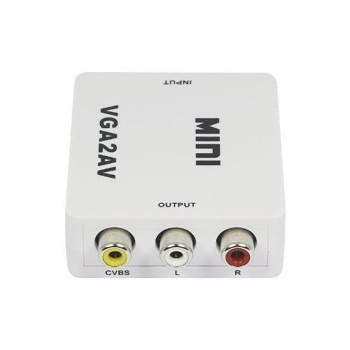 Adaptador Conversor Vga Para Av Rca C/ Áudio P2 Barato
