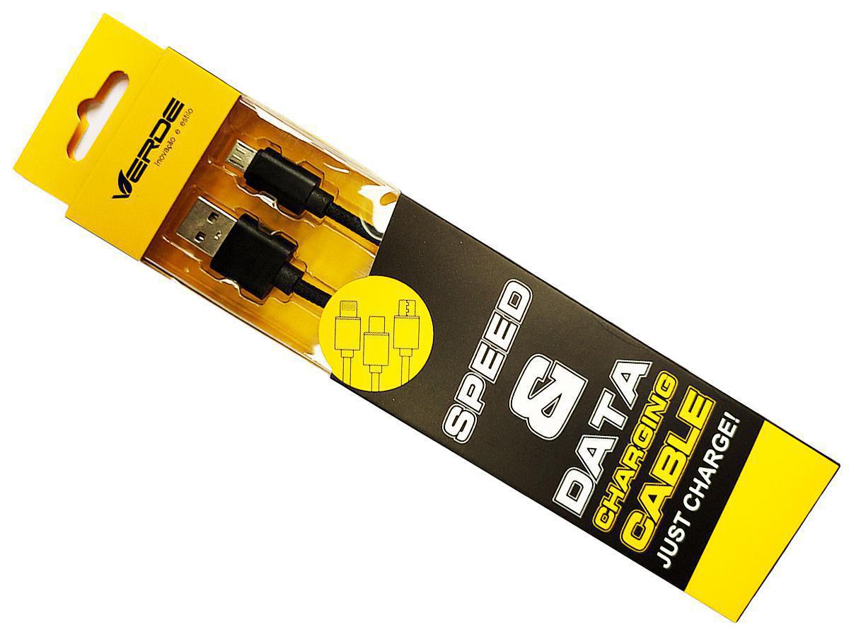 Cabo Micro Usb x Usb 2.0 1 Metro Nylon Preto