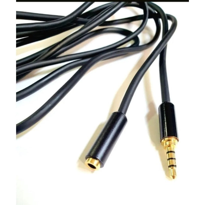 Cabo Plug Extensor Para Headset/fone Celular Gold P3 - 1,7 Mt