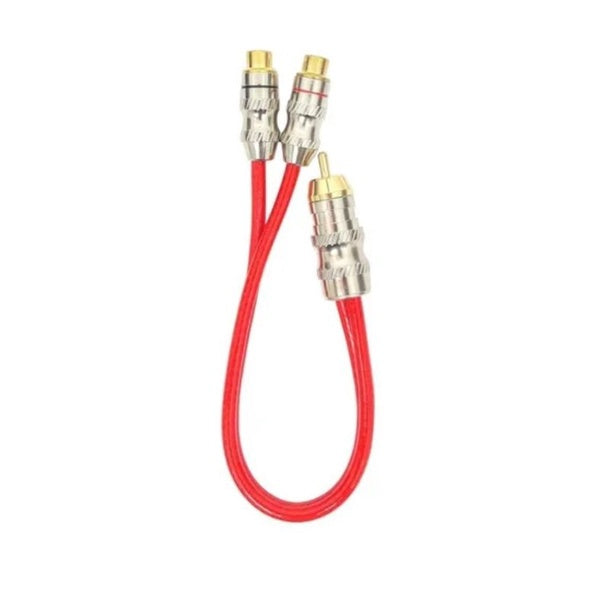 Cabo Y 2 Rca Fêmea 1 Rca Macho 25 Cm Som Automotivo