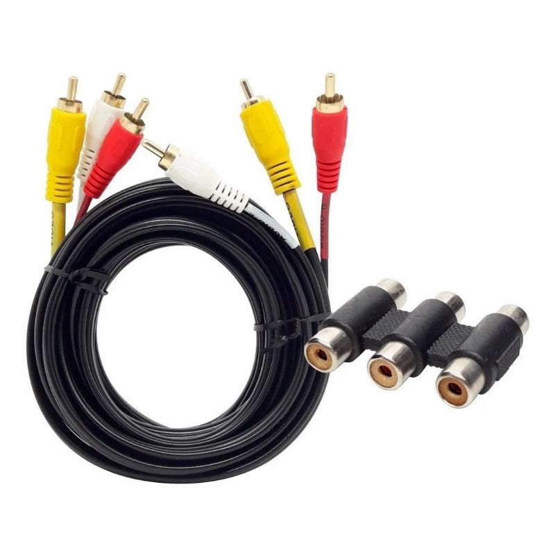Cabo Extensor Prolongador Rca Emenda+ Cabo Hdmi 5 Mts