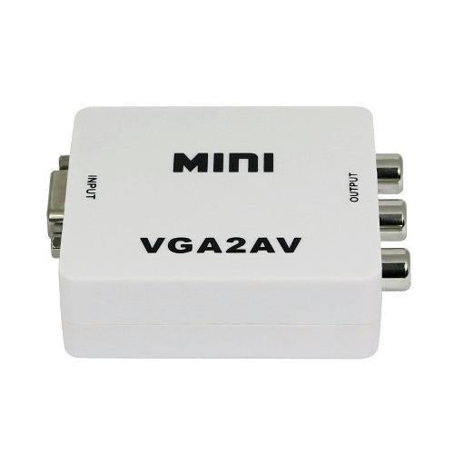 Adaptador Conversor Vga Para Av Rca C/ Áudio P2 Barato