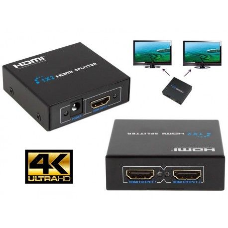 Splitter 2 Saidas Divisor Sinal Hdmi 1X2 4K 2K 3840 X 2160