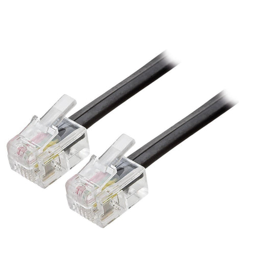 Cabo Cordão Fio Telefone Rj11 3M Pronto Uso Com Conectores