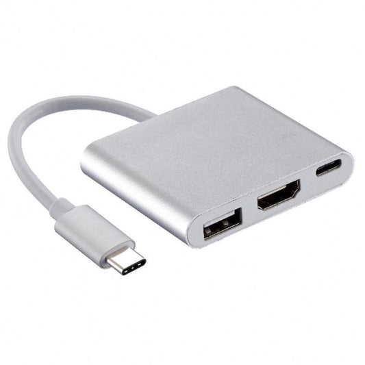 Adaptador Conversor Usb 3.1 Tipo C 3.0 X Hdmi Usb 3 Em 1