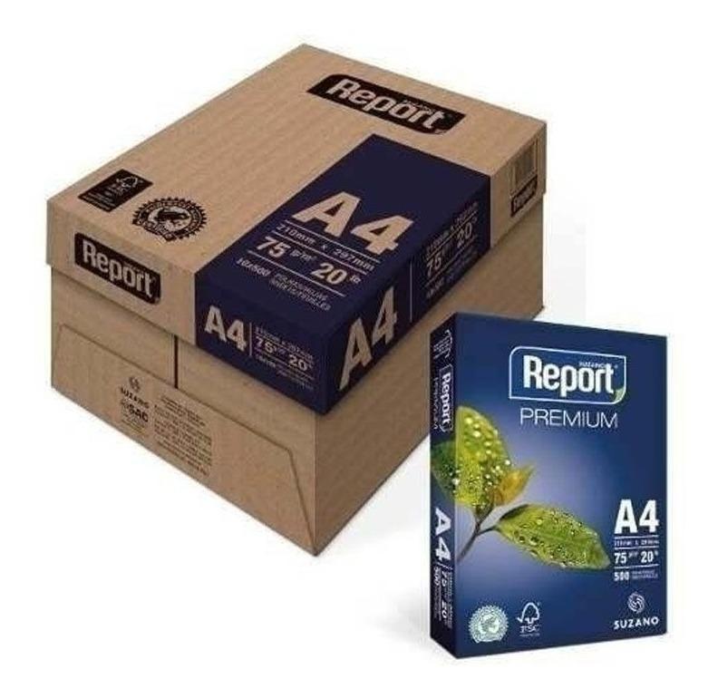 Papel Sulfite A4 75G Caixa Com 5 Resmas Premium Report