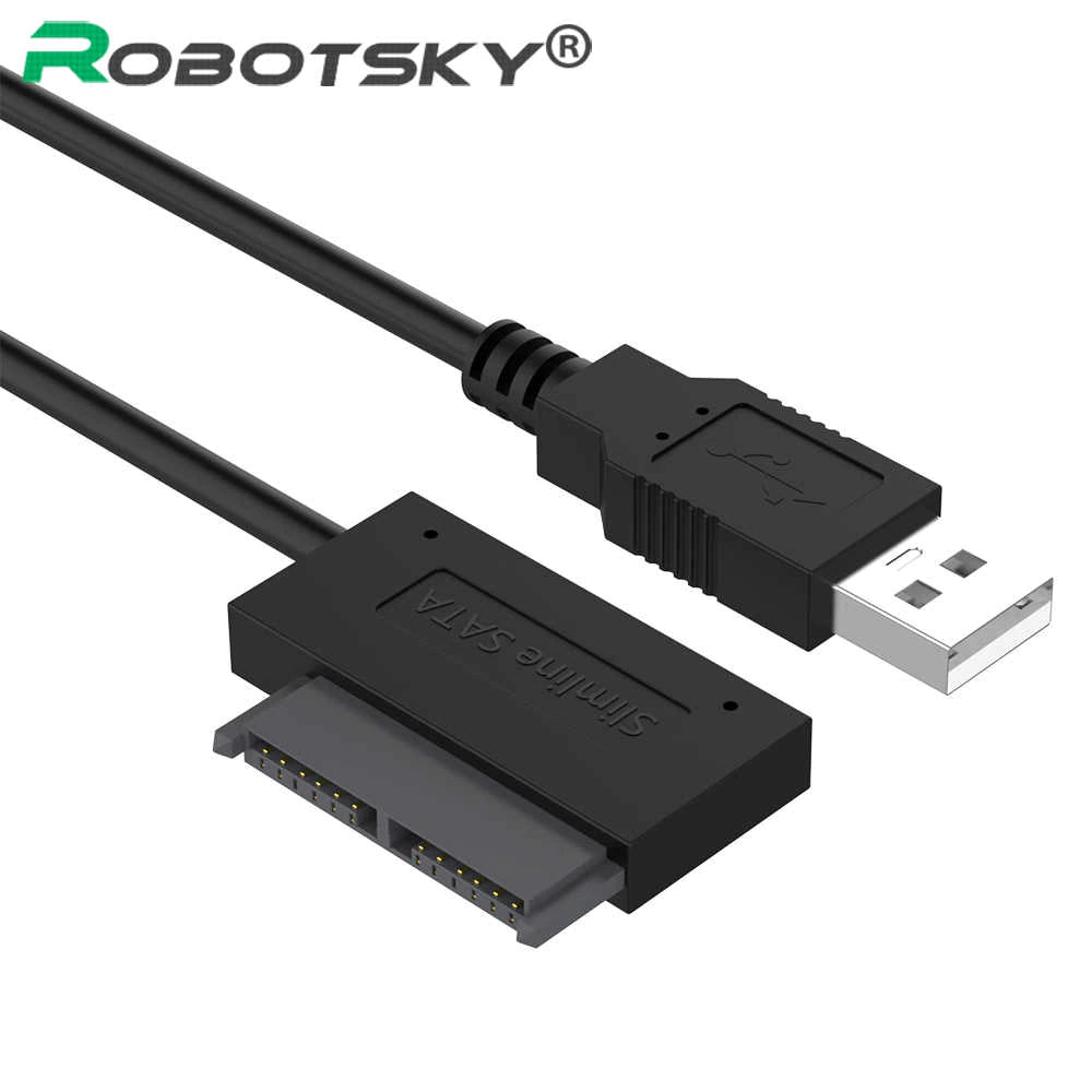 Adaptador Drive Dvd Mini Sata Slimline Para Usb