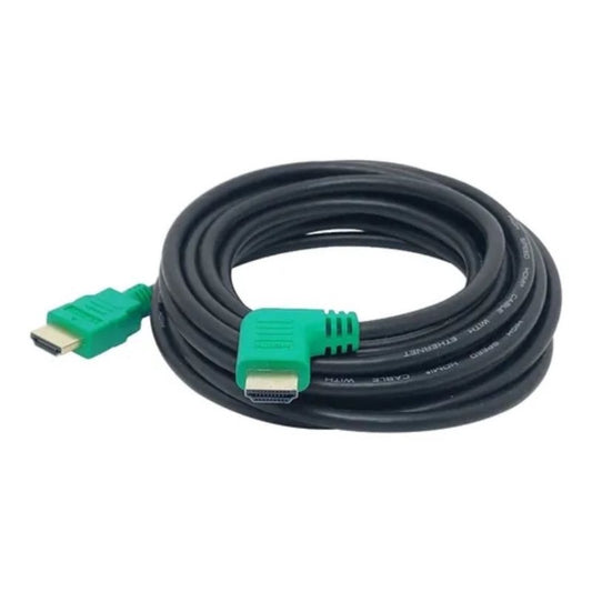 Cabo Hdmi 5 Mts 2.0 4k Full Hd Xbox Ps4 Bluray Tvs Ponta 90°