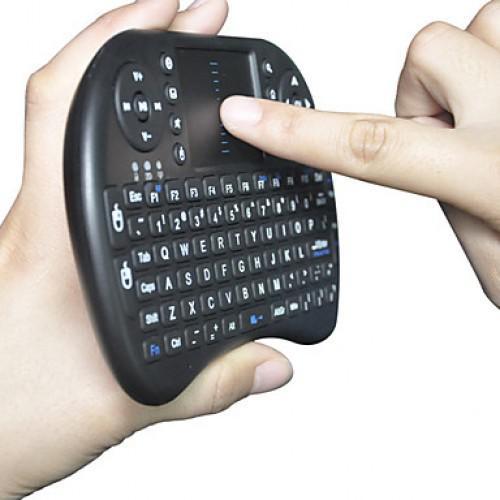 Mini Teclado Wireless Keyboard Mouse - Preto