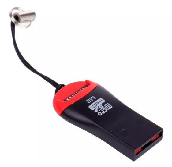 Adaptador Mini Multi Leitor Cartão Memoria Sd Card Usb 2 Un