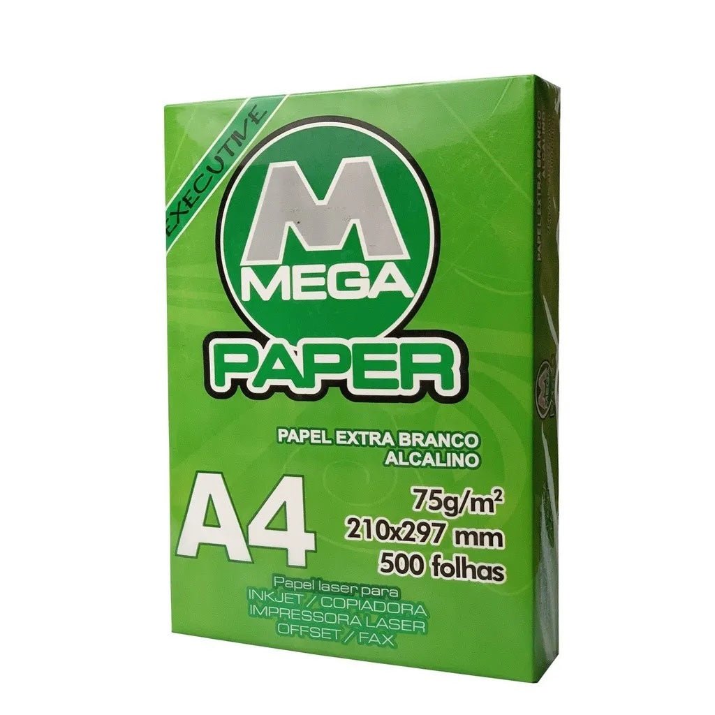 Papel A4 Sulfite Rino 210x297mm 75g Resma com 500 folhas