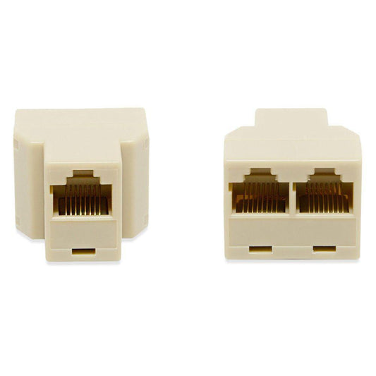 Adaptador Duplicador Rj45 Emenda Extensor Cabo De Rede