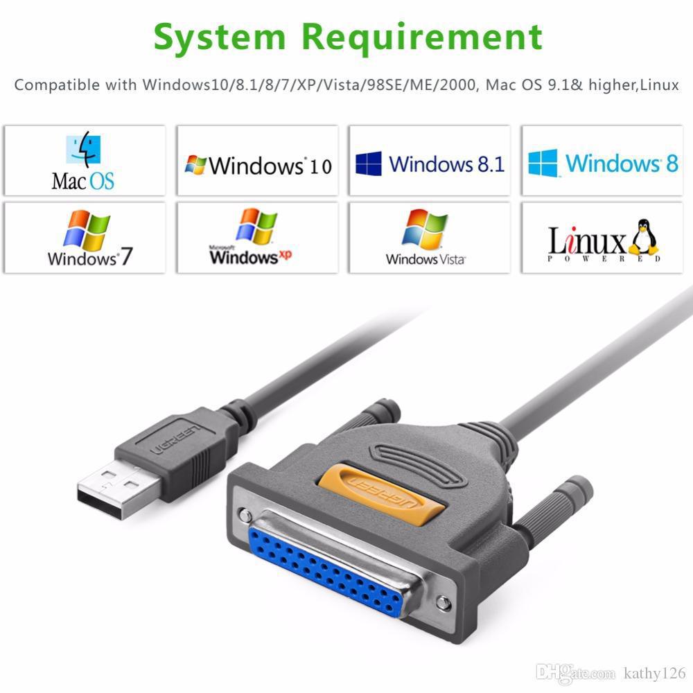 Usb Tipo Macho A Db-25 Conversor Impressora Paralela Fêmea