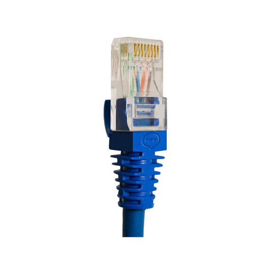 Cabo Rede Cat5E Azul 30 Cm Internet Net Lan Utp Montado