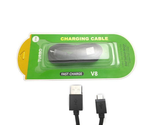 Cabo Usb Turbo 25W V8 - Micro Usb De 1 Metro