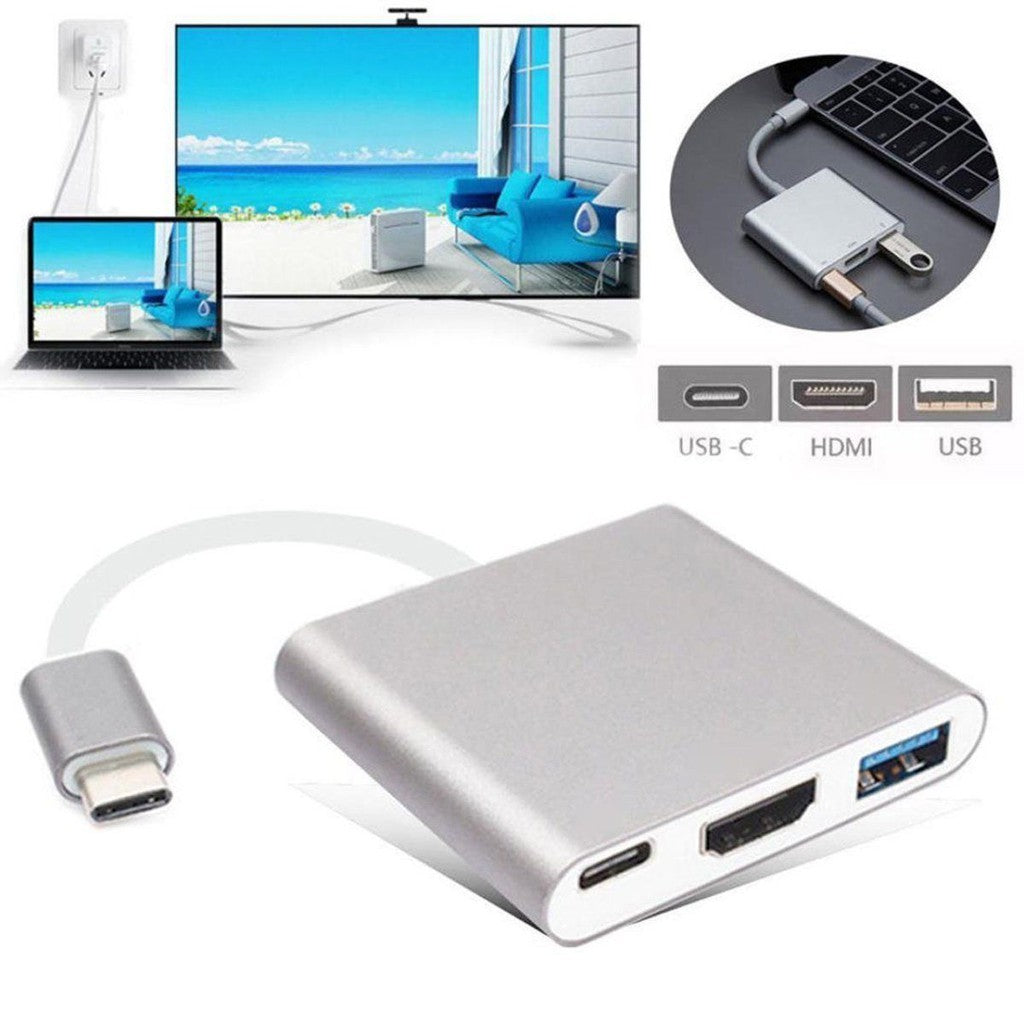 Adaptador Usb 3.1 Multiporta Usb Hdmi Usb-C Macbook