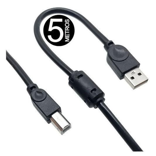 Cabo Usb Impressora 5 Metros A M X B M Versão 2.0