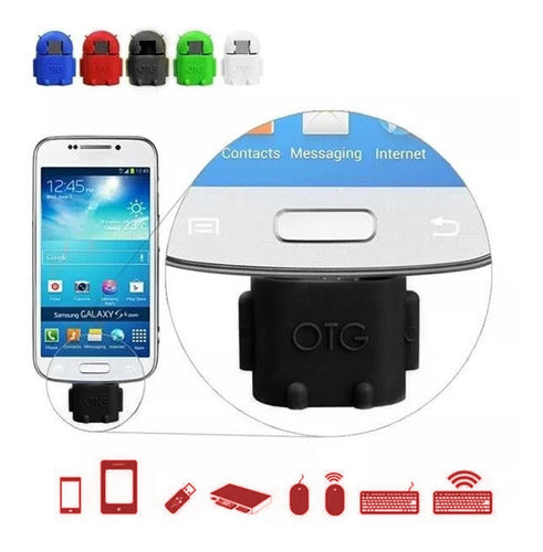 1 Adaptador Micro Usb Otg Pendrive Para Celular Android Robo