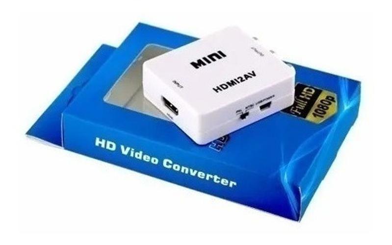 Adaptador Mini Conversor De Hdmi Para Video Composto 3Rca Av