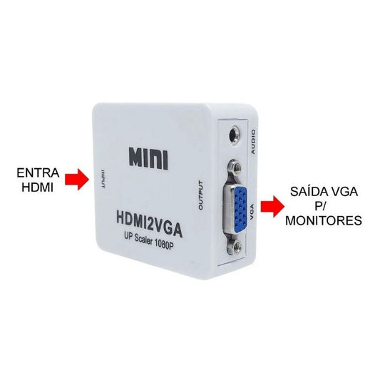 Adaptador Conversor Hdmi Para Vga Ps4,xbox,pc Para Monitor Vga