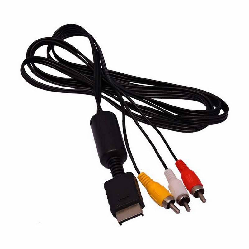 Cabo De Áudio Para Vídeo Game Ps1 Ps2 Ps3 1,80 Metros