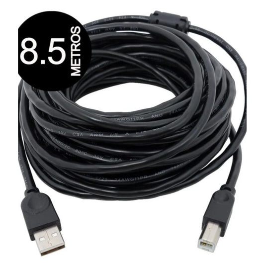 Cabo Usb Impressora 8.5 M A M X B M Compatível Para Epson