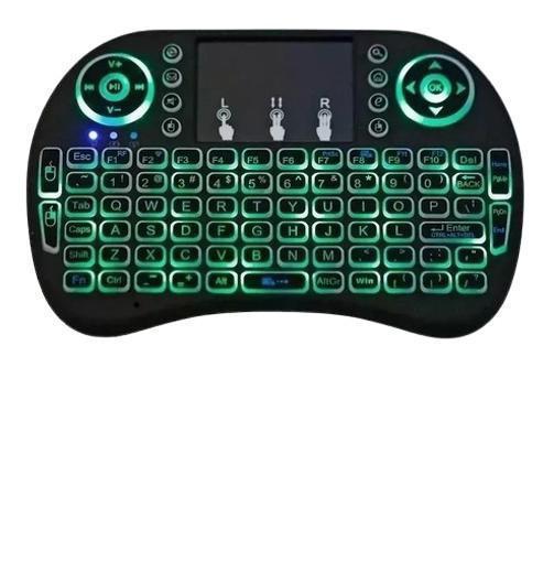 Mini Teclado Led Wireless Keyboard Mouse Smart Tv E Smatfone