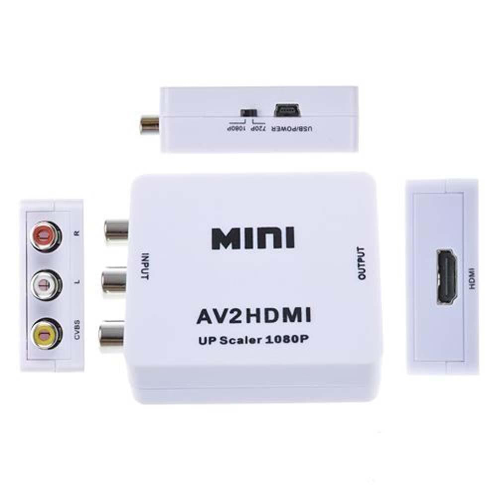 Adaptador Conversor De Vídeo De Hdmi Para Rca Av Vídeo