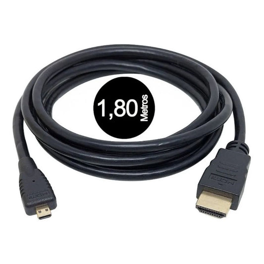 Cabo Qualidade Canon Hdmi Micro-d Para Nikon L840 B600