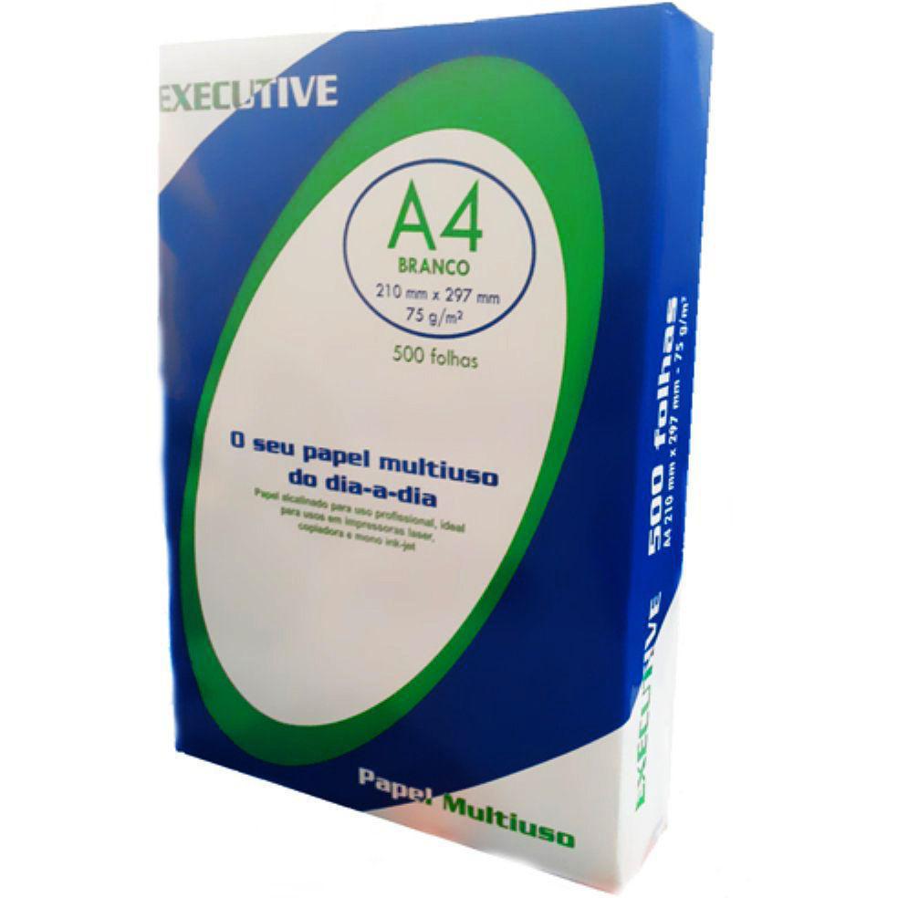 Papel A4 Sulfite Executive 210x297mm 75g Resma 500 folhas