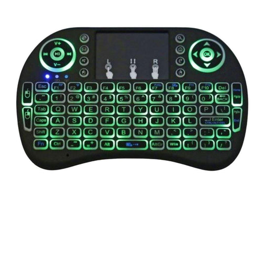 Teclado Mini Portátil Keyboard Tvs Pcs Notes Com Led Noturno