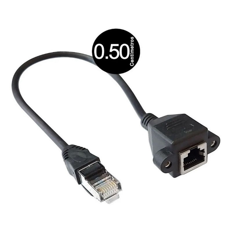 Cabo Extensor De Rede Rj45 Macho-femea 0,30 Cm